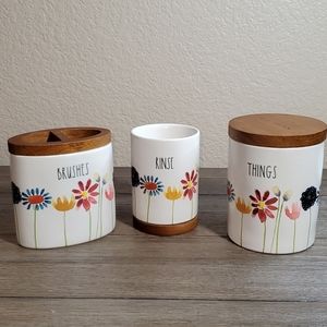 Rae Dunn Floral Bathroom Accessories